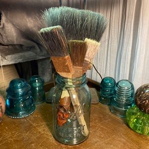 Set of 4 Vintage paint brush lot